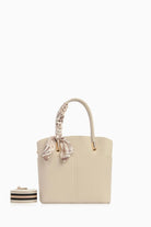 Kolon Askılı Fularlı Çanta - Bej TUGBA