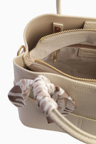 Kolon Askılı Fularlı Çanta - Bej TUGBA