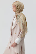 Kolu Bant Detaylı Süs Düğmeli Ceket - Bej TUGBA