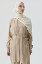 Kombinli Ceket Bluz Takım - Bej TUGBA