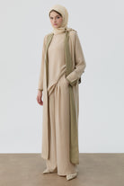 Kombinli Tunik Takım - Bej TUGBA