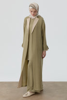 Kombinli Tunik Takım - Olive TUGBA