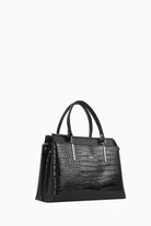 Krokodil Desen Çanta - Siyah TUGBA
