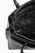 Krokodil Desen Çanta - Siyah TUGBA