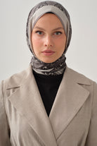 Kuşaklı Jakar Ceket - Taş TUGBA