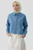 Mana Twill İpek Eşarp - Açık Yeşil TUGBA