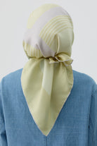 Mana Twill İpek Eşarp - Açık Yeşil TUGBA