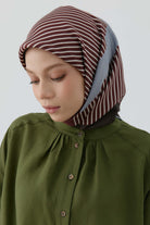 Mana Twill İpek Eşarp - Bordo TUGBA