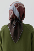 Mana Twill İpek Eşarp - Bordo TUGBA