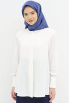 Manşeti Pilise Detaylı Gömlek - Ekru TUGBA