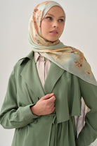 Manşetli Salaş Ceket - Göl Yeşili TUGBA