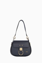 Metal Aksesuarlı Çanta - Lacivert TUGBA