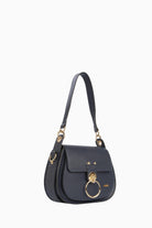 Metal Aksesuarlı Çanta - Lacivert TUGBA