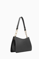 Metal Aksesuarlı Satchel Çanta - Siyah TUGBA