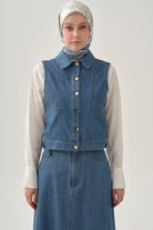 Mini Yelek - İndigo TUGBA