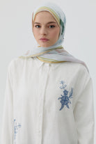 Nakış Detaylı Brode Tunik - Ekru TUGBA