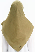 Natural Dairesel Desenli Eşarp - Yeşil TUGBA