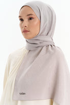 Natural Desenli Şal - Gri TUGBA