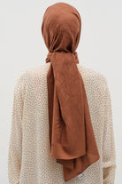 Natural Karışık Desen Şal - Kahve TUGBA