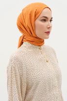 Natural Karışık Desen Şal - Taba TUGBA