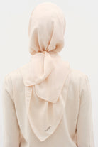 Natural Karışık Desenli Eşarp - Bej TUGBA