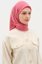 Natural Karışık Desenli Eşarp - Gül Kurusu TUGBA