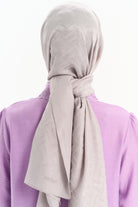 Natural T Desen Şal - Gri TUGBA