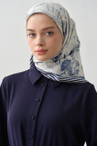 Nazenin Twill İpek Eşarp - Ekru TUGBA