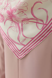 Nazenin Twill İpek Eşarp - Pembe TUGBA