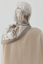 Nazenin Twill İpek Eşarp - Taş TUGBA