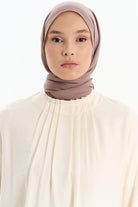 Düz Renk Viskon Şal - Vizon TUGBA