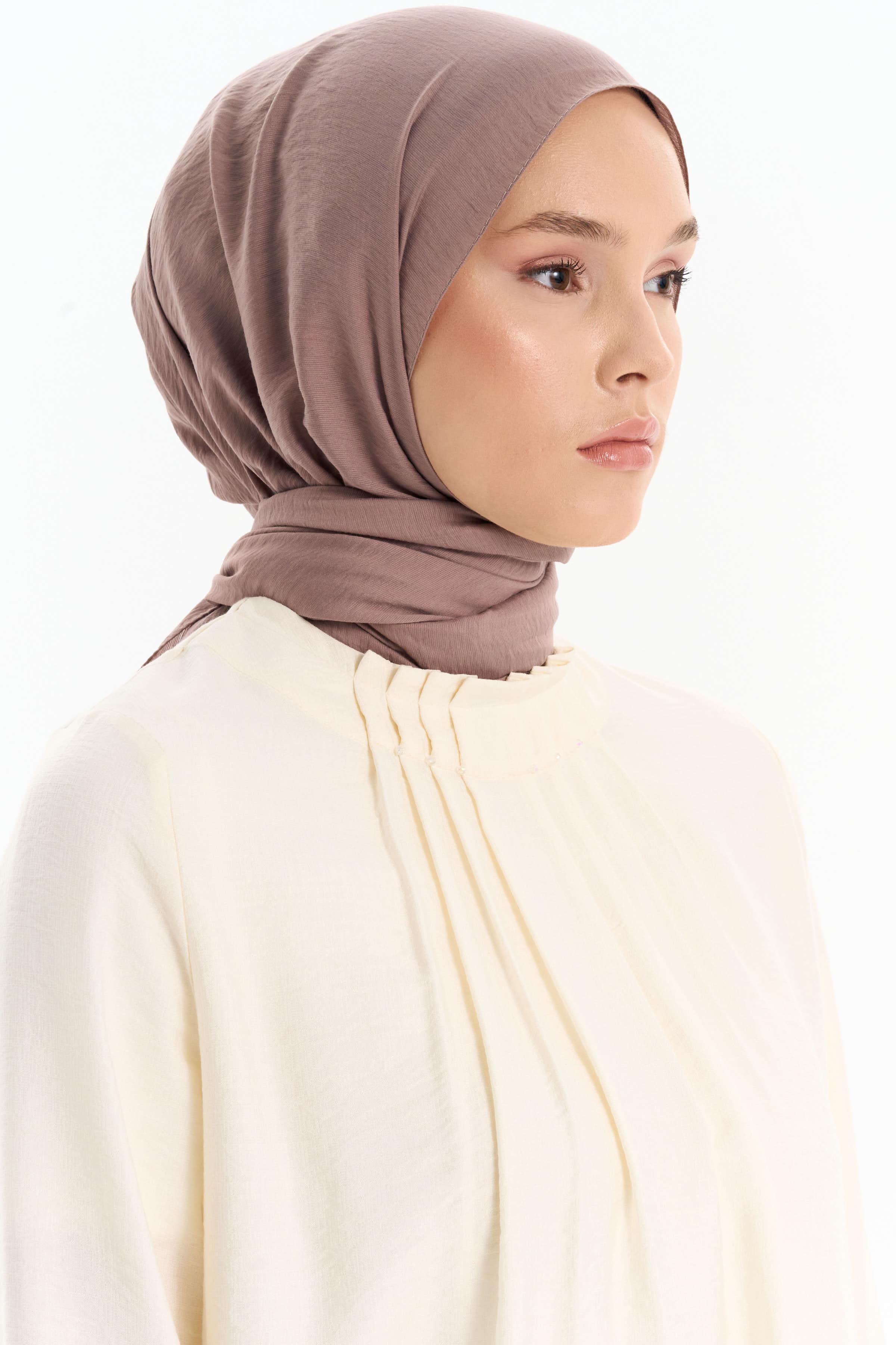 Düz Renk Viskon Şal - Vizon TUGBA