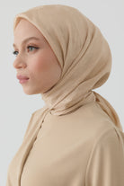 Nevgül Jakar Naturel Eşarp - Bej TUGBA