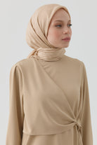 Nevgül Jakar Naturel Eşarp - Bej TUGBA