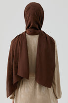 Nevgül Jakar Naturel Şal - Acı Kahve TUGBA