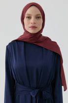 Nevgül Jakar Naturel Şal - Bordo TUGBA