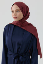 Nevgül Jakar Naturel Şal - Bordo TUGBA