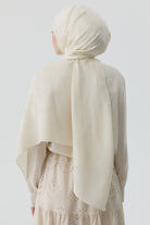 Nevgül Jakar Naturel Şal - Ekru TUGBA