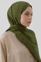 Nevgül Jakar Naturel Şal - Haki TUGBA