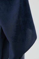 Nevgül Jakar Naturel Şal - Lacivert TUGBA