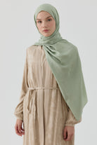 Nevgül Jakar Naturel Şal - Mint TUGBA
