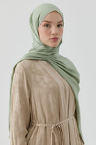 Nevgül Jakar Naturel Şal - Mint TUGBA