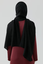 Nevgül Jakar Naturel Şal - Siyah TUGBA
