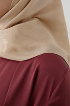 Nevgül Kenar Detaylı Naturel Eşarp - Bej TUGBA