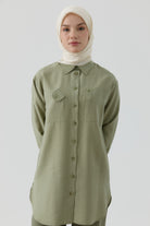 Buket Jakar Naturel Eşarp - Ekru TUGBA