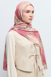 Rüya Lyocell Karışım Natural Şal - Pembe TUĞBA