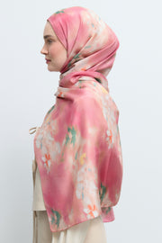 Rüya Lyocell Karışım Natural Şal - Pembe TUĞBA