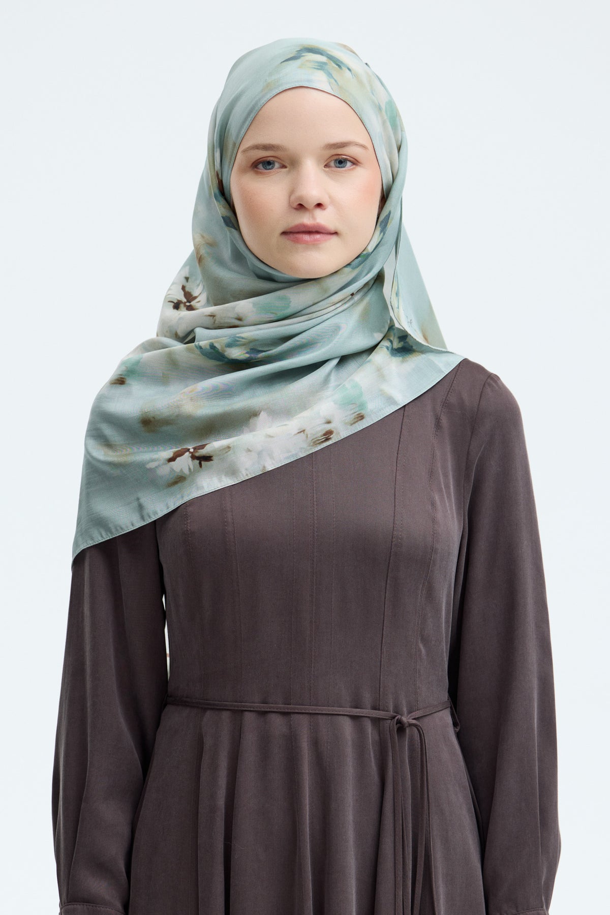 Rüya Lyocell Karışım Natural Şal - Mint