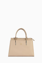 Omuz Askılı Çift Kulplu Çanta - Taş TUGBA