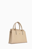 Omuz Askılı Çift Kulplu Çanta - Taş TUGBA